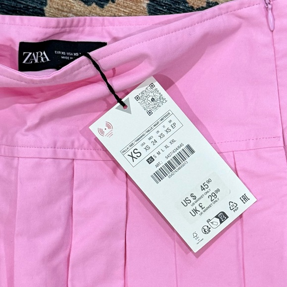 Pink Zara tennis skort with slit in front - Picture 3 of 3
